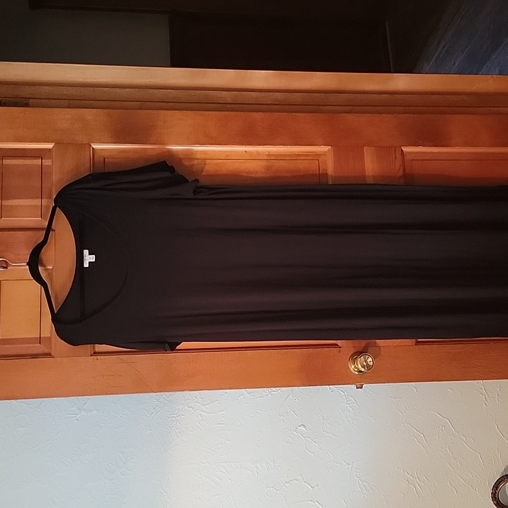 Black maxi dress